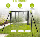 Triple Metal Children’s Swing Set Safe for Outdoor Play Supports up to 440lbs