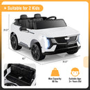 Dual Seat Remote-Controlled Truck with 3 Speed Settings, LED Lights, Horn, and Music Features