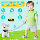 Interactive Dancing Dog Toy with Leash, Realistic Barking, and 10 Songs