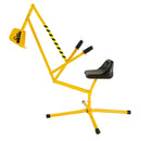 Yellow 360° Rotating Ride-On Excavator Digger for Kids Outdoor Play