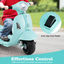 Children's Electric Motorcycle with Training Wheels, Headlight, Horn, and 6V Battery