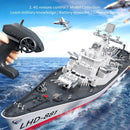 GoolRC 1:390 Scale Remote Control Battleship 2.4GHz Featuring Three Batteries and Low Battery Alert