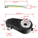 12V High-Speed Electric Motor Gearbox for Children's Ride-On Toys, 550 RPM Enhancement