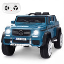 Navy 12V Battery-Powered Ride-On Car with Remote Control for Kids