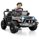 OROFULL 12V Battery-Powered Ride-On Car for Kids with Remote Control and Sound Features, Black