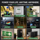 12V 9Ah Lithium Power Source for Ride-On Toys, Fish Finders, and Security Systems