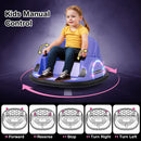 12V Electric 360° Rotating Bumper Car Toy for Toddlers with Remote Control