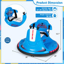 Electric 12V Blue Bumper Car for Kids and Toddlers with 360° Spin Feature