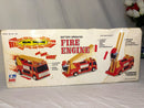 Vintage Leader Fire Engine Toy with Authentic Sounds and Flashing Lights