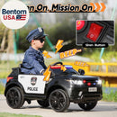 Bluetooth-Enabled Police Car Ride-On for Toddlers