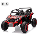 24V Electric 4WD Red 2-Seater Kids Ride-On Car with Remote Control