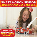 Interactive Fire Truck Playset with Lights, Sounds, and Rotating Features for Kids