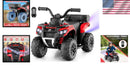 Red Remote Control ATV Ride-On Toy with Spray Feature for Toddlers