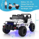 12V Electric Ride-On Truck for Kids with Parental Remote Control