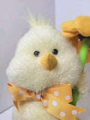 Charming 8" Animated Easter Chick Plush Toy Sings "I Can See Clearly"