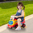 Kids' Ride-On Excavator Vehicle with Storage and Sound Features