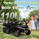 24V 2-Seater Kids Off-Road Dump Truck Ride-On Toy with Parental Remote Control