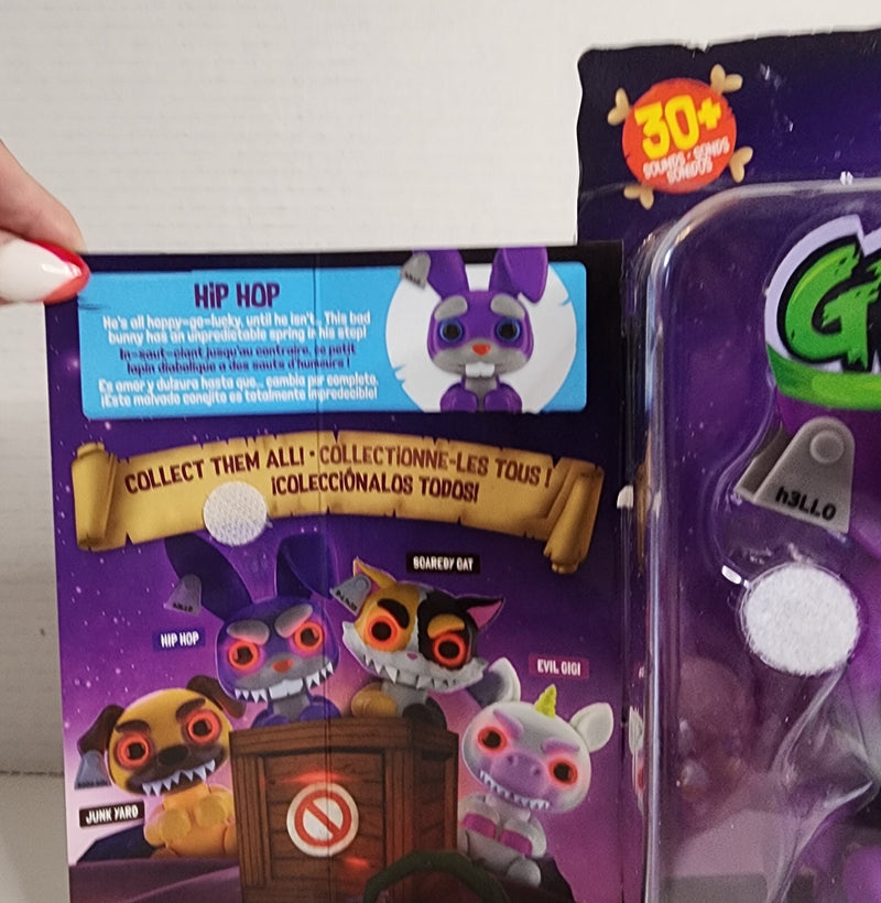 Interactive Fingerlings Grimlings Hip Hop Creepy Rabbit Toy with 30+ Sounds, Motion, and Lights