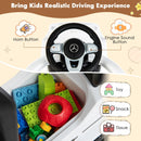HONEY JOY Mercedes Benz Push Toy Car for Toddlers with Stroller Handle