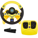 Yellow RedCrab Kids Steering Wheel Toy with Brake and Gas Pedals