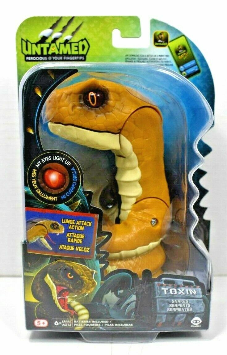 Fingerlings Untamed Toxin Snake Interactive Finger Pet with Realistic Movements