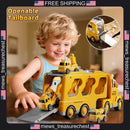 5-in-1 Light and Sound Construction Truck Playset for Kids
