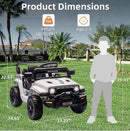 12V Off-Road Ride-On Car for Kids with Parental Control, Music, and Safety Belts for Ages 2-5