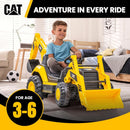 Realistic Sound 12V Excavator Ride-On Vehicle for Indoor and Outdoor Fun