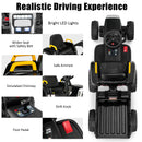 12V Children’s Ride-On Tractor with Trailer and Remote Control - Black