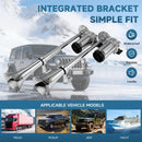 Truck Air Horn Kit with Bracket, Compressors, and Button