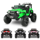24V Electric Kids Ride-On Jeep with Power Wheels, Remote Control, and Music