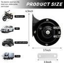 12V Waterproof Snail Electric Horn, 303DB High-Volume Car Horn