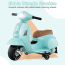 Green 6V 3-Wheel Electric Motorcycle for Kids by Vespa