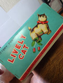 Vintage 1960s Japan Battery-Operated Lively Cat Toy with Walking and Crying Features