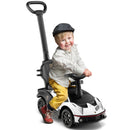 Lamborghini 3-in-1 Ride-On Push Car with Sound Features in White