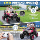 Kids Electric Ride-On UTV with Parental Remote, Dual Modes, and Dual Speeds