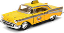 1957 Chevy Bel Air Coupe Die-Cast Vintage Taxi Cab Model Car Scale 1:40