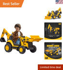 Realistic Sound 12V Excavator Ride-On Vehicle for Indoor and Outdoor Fun