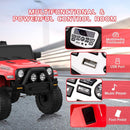 12V Electric Ride-On Truck for Kids with Remote Control, Suspension, and LED Lights