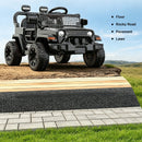 OROFULL 12V Battery-Powered Ride-On Car for Kids with Remote Control and Sound Features, Black