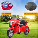 12V Electric Motorcycle Toy for Kids with LED Lights, Music, and Trunk, Ages 3-6