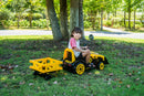 6V Construction Tractor Ride-On with Trailer and Functional Loader