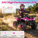 24V 4-Wheel Electric Ride-On Toy with Slow Start, Music, Stories, and Multimedia Ports