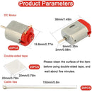Set of 20 130 Micro DC Motors 1.5-6V 25000RPM for Electronics and Robotics DIY Projects