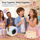 Children's Karaoke Set with Dual Wireless Microphones, Premium Singing Toy in Off White