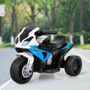 BMW Licensed 6V Electric Kids Ride-On Motorcycle with Music and Lights - Blue, 3 Wheels