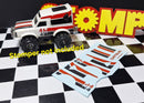 💦 WATERSLIDES Graphics for White Datsun Schaper Stomper 4x4 Truck Gen 2