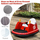 360° Spinning Red Remote Control Bumper Car for Kids