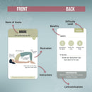 Merka Yoga Flashcards Set - 50 Durable Cards for Women’s Yoga Inspiration