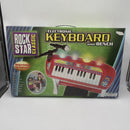 Rock Star Classic Electronic Keyboard Set with Bench and Sing-Along Microphone